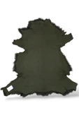 Ottoman Pouffe Hakiki Gerçek Deri Koyun Postu 70x77cm thumbnail 5