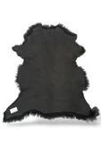 Ottoman Pouffe Hakiki Gerçek Deri Koyun Postu 70x77cm thumbnail 5