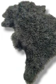 Ottoman Pouffe Hakiki Gerçek Deri Koyun Postu 70x77cm thumbnail 2
