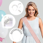 Birthday Queen Yazılı Kraliçe Taç thumbnail 2