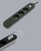 3 Usb Portlu Üçlü Priz Cxe103 thumbnail 4