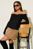 Madonna Çapraz Yaka Bluz Siyah thumbnail 2