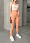 Beli lastikli karamel pantolon thumbnail 2