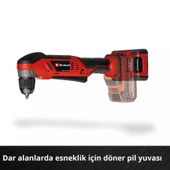 Einhell TE AD 18 Li  Solo Dik Açılı Vidalama thumbnail 4