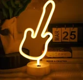 Neon Gitar Masa Lambası PİL+USB thumbnail 2