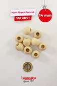 14 mm Ahşap Ham Boncuk -  100 Adet thumbnail 2