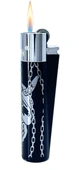 Clipper Deadly Chains Serisi Metal Çakmak - Silver thumbnail 3
