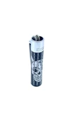 Clipper Deadly Chains Serisi Metal Çakmak - Silver thumbnail 6