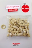 14 mm Ahşap Ham Boncuk -  100 Adet thumbnail 1