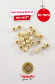 10 mm Ahşap Ham Boncuk -  100 Adet thumbnail 2