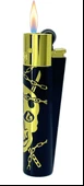 Clipper Deadly Chains Serisi Metal Çakmak - Gold thumbnail 3
