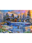 KS Games Old Winter Cottage 2000 Parça Puzzle thumbnail 2
