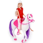 Jasmine Atlı Bebek Beyaz-Pembe thumbnail 3