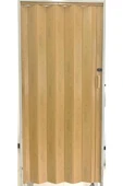 Akordeon Kapı Kibar Modeli, Meşe Ahşap Desenli, 84x216cm thumbnail 1