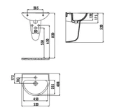 Creavit TP155 Oval Lavabo 40X50 cm Beyaz thumbnail 2