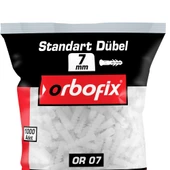 Plastik Dübel Beyaz 7mm (100 Adet) thumbnail 3