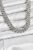 Pirinç Cuba Chain Gurmet Model Kolye thumbnail 1