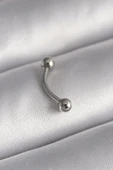 316L Çelik Gümüş Renk Topçuk Model Piercing thumbnail 1