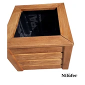Ahşap Saksı ; Nilüfer 45X45x55 thumbnail 1