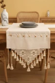 Dantel İşlemeli Boncuklu Runner 50x130 cm thumbnail 1