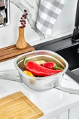 Cooker MaxFlow 26 cm Çelik Süzgeç YK1872 thumbnail 4