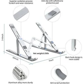Katlanabilir Metal Notebook Standı (Yükseklik Ayarlı) thumbnail 2