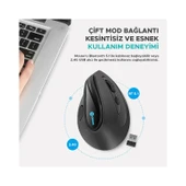 Dexim Type C Şarj Edilebilir Bluetooth Vertical RGB Mouse thumbnail 7