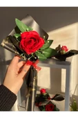 MiniPera Kırmızı Tek Gül Buket thumbnail 1