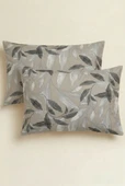 Violet 2'li Percale Yastık Kılıfı 50x70 Flaplı thumbnail 1