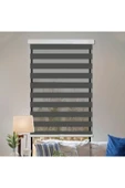 Kidmex Antrasit Bambu Zebra Stor Güneşlik Perde thumbnail 3