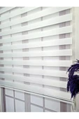 TREND STOR PERDE Beyaz Bambu Düz Zebra Stor Güneşlik Perde thumbnail 2