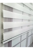 TREND STOR PERDE Beyaz Bambu Düz Zebra Stor Güneşlik Perde thumbnail 3