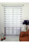 TREND STOR PERDE Beyaz Bambu Düz Zebra Stor Güneşlik Perde thumbnail 1