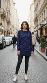 İnvee Tunik 7226 lacivert thumbnail 1
