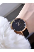 Kadın Hasır Kordon Kol Saati  Siyah Rose thumbnail 1