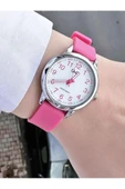 Kadın Plastik Kordon Kol Saatİ  Pembe thumbnail 1