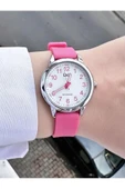 Kadın Plastik Kordon Kol Saatİ  Pembe thumbnail 2