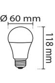 AKS 10w Led Ampul Beyaz Renk (6500K) thumbnail 3