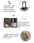 Kabin Boy Valiz 4x2 Teker Taş-Bej 1167 thumbnail 6