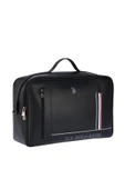 U.S. Polo Assn. Duffle Deri Seyahat Çantası Siyah PLDUF25025 thumbnail 2