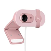 Logitech Brio 100 Webcam Pembe Full HD 960-001623 thumbnail 2