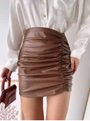 Önden büzgülü etek taba h24210 thumbnail 1