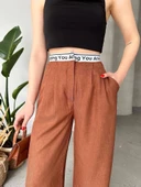 Flamlı kahve pantolon thumbnail 2