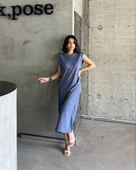 Vatkalı elbise thumbnail 3