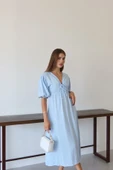 Kısa kollu müslin elbise mi pt thumbnail 7