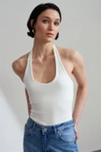 Halter Yaka Top-Ekru 21052-2Y6 thumbnail 1