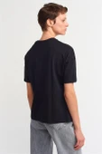 Basic T-Shirt-Siyah 3683-2Y6 thumbnail 3