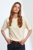 Basic T-Shirt-Açık Sarı 3683-2Y6 thumbnail 1