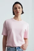 Basic T-Shirt-Toz Pembe 3683-2Y6 thumbnail 3