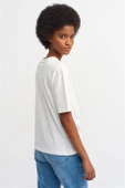 Basic T-Shirt-Ekru 3683-2Y6 thumbnail 4